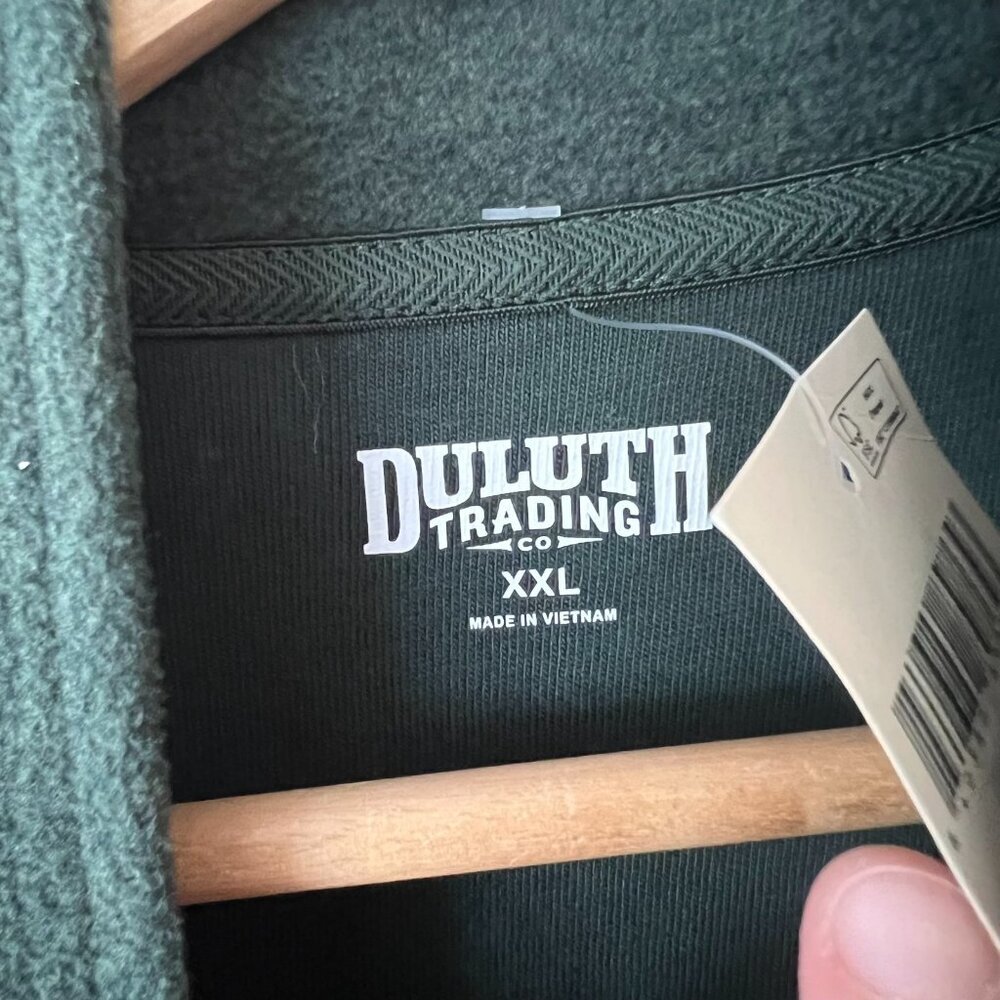 NWT Duluth Trading Co Frost Lake Fleece Full Zip Jacket Green Women's Size XL - Picture 5 of 10
